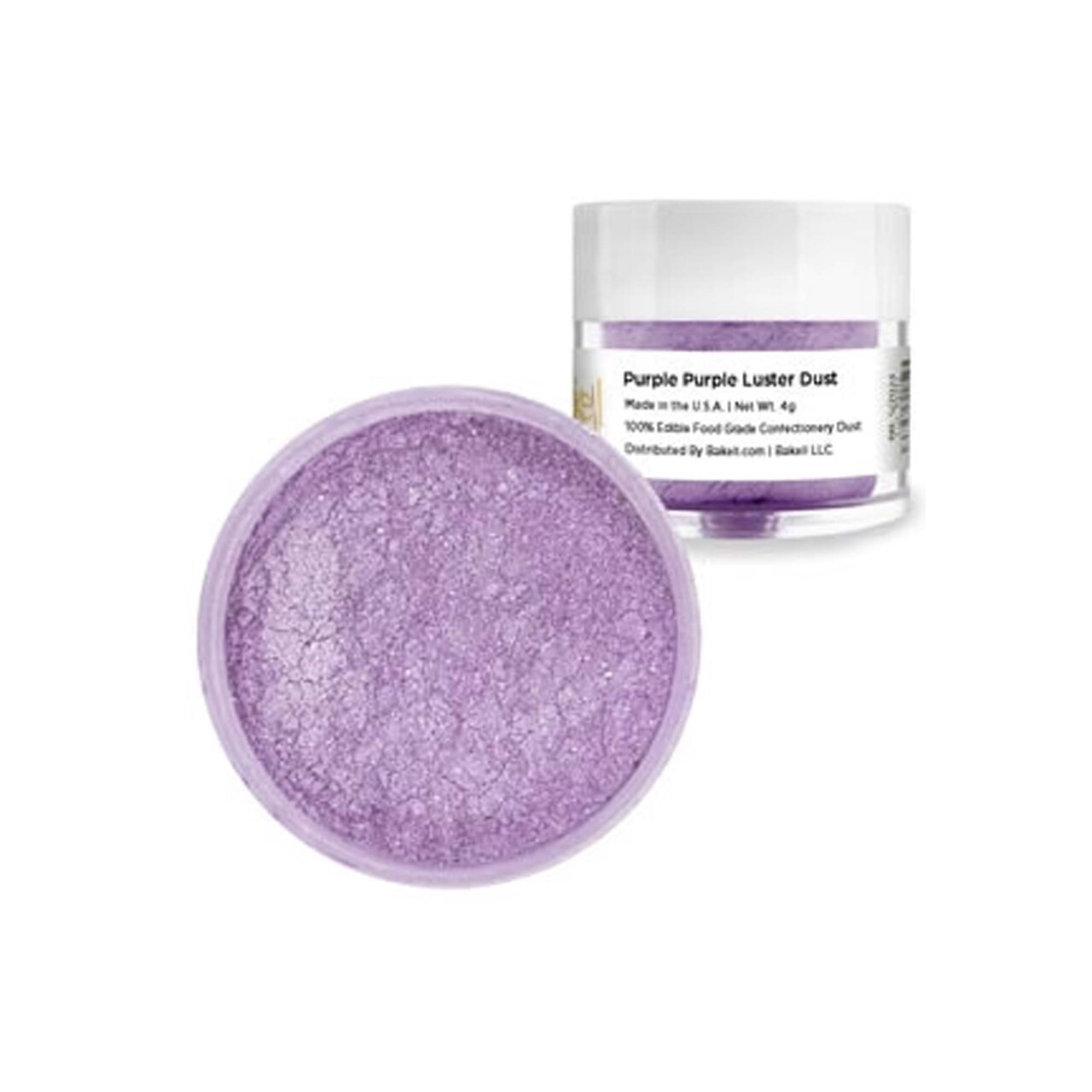 4 Gram Luster Dust Edible Kosher Purple Purple Pearlized for Decorating Fondant Gumpaste and Cake